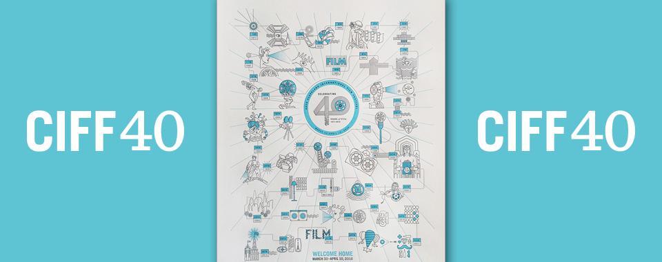 CIFF40 Limited Edition "40 Years of Film" Poster
